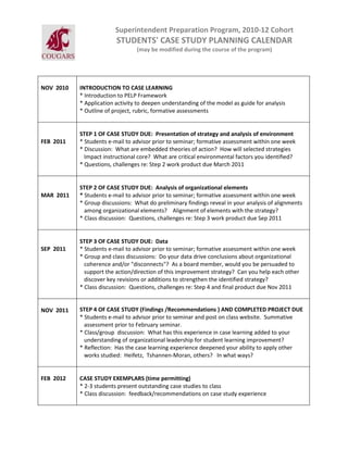2010 12 case study calendar, rev copy | PDF 2010 12 case study calendar, rev copy | PDF