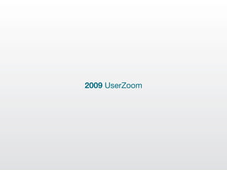 2009 UserZoom
 