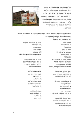 ‫ושוב הציניות בשם 'אגף החדווה' או בכינויו‬
                                                   ‫האחר 'בית הבובות'. על מנת להיכנס לבית‬
                                                  ‫הבושת של המחנה, עליך להיות אסיר מיוחס‬
                                                ‫בעל קופון מיוחד. בחדרי בית הבושת, היו נשים‬
                                                ‫שעוקרו בברזל מלובן, ומספר קועקע על החזה‬
                                                 ‫שלהן על מנת שניתן יהיה למסור אותו לקאפו‬
                                                       ‫במידה והן לא סיפקו את תאוותיהם של‬
                                                                                 ‫המשתמשים.‬


     ‫אני לא יודע מהי 'כוונת המשורר' כשכתב את המילים האלו, אבל הם התחברו לזוועה.‬
                                                     ‫את המילים שיניתי רק מלשון זכר לנקבה.‬
                                                                 ‫בית הבובות – בית הבובות‬
             ‫אז איך אני נזרקת בכוח אל המיטה‬                                      ‫ושוב אני נפגשת‬
                             ‫האור הופך שחור‬                                   ‫עם רגע של עצבות‬
                              ‫הכל פה השתנה‬                                         ‫בפינה חשוכה‬
                               ‫נמאס לי לצעוד‬                                    ‫אומדת את הגבול‬
                              ‫לאזניים אטומות‬                         ‫חושבת על דברים בקצב חדש‬
       ‫שוב אני לא יכולה לראות, לא יכולה לראות‬                                ‫אני מריצה מחשבות‬
                                                                                   ‫מנסה עוד דף‬
                ‫אז איך זה בסוף שכולנו נפגשים‬                   ‫ושוב אני נפגשת עם רגע של בדידות‬
             ‫עם אותן ההבעות ואותם הריגושים‬                        ‫מרגישה בכל הכוח, מהי תמימות‬
                ‫בבית הבובות הקטן של אלוהים‬                            ‫חושבת על ההוא שם למעלה‬
                        ‫שוב אני לא יכול לראות‬              ‫שיודע דברים ובנו כל הזמן משחק בחוטים‬


                      ‫שוב אני לא יכולה לראות‬                       ‫אז איך זה בסוף שכולנו נפגשים‬
                      ‫שוב אני לא יכולה לראות‬                     ‫עם אותן ההבעות ואותם הריגושים‬
                              ‫לא יכולה לראות‬                        ‫בבית הבובות הקטן של אלוהים‬
                              ‫לא יכולה לראות‬
                      ‫שוב אני לא יכולה לראות‬                       ‫ואיך אני נזרקת חזק אל הקירות‬
                      ‫שוב אני לא יכולה לראות‬                                  ‫נופלת אל תוך עצמי‬
                              ‫לא יכולה לראות‬                                 ‫כבר לא יכולה לראות‬
                                                                            ‫מאבדת את התחושה‬
                         ‫שוב זה לא יכול להיות‬                                  ‫עכשיו אני מרגישה‬
                          ‫לא זה לא יכול להיות‬                  ‫מה זה נקרא להיות לבד, להיות לבד‬
                                ‫לא יכול להיות‬
                                ‫לא יכול להיות‬                      ‫אז איך זה בסוף שכולנו נפגשים‬
                                                                 ‫עם אותן ההבעות ואותם הריגושים‬
                                                                    ‫בבית הבובות הקטן של אלוהים‬
                                                                           ‫שוב אני לא יכול לראות‬




‫82‬
 