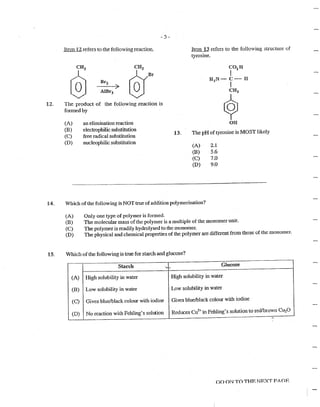 CAPE Chemistry Unit 2 Paper 1 2010