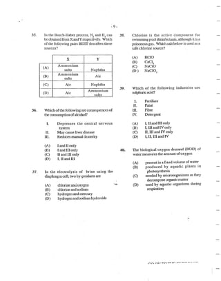 CAPE Chemistry Unit 2 Paper 1 2010
