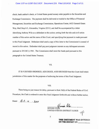 Case 1:07-cv-11387-DLC-DCF Document 224 Filed 10/14/10 Page 5 of 11
 