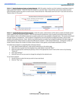 !!!"#$%&'(#)*+&",-.!      !        !        !         !         !         !               !!!!!!!!!!!!!!!!!!!!!!!!!!!!!!   !               !        !!!!!!!!!!/00123415343666666666666666666
6       6        6        6        6        6         6         6         666666666666666666666666            6            666666666666666666#%77-8$9#$%&'(#)*+&",-.6


    @F#B7+!2!5!S-(#0B.#!"#$%-+#(!#7!*(B-0!70!O*0%-0!1*#-0B*)R!![7.'!.'7*!3=.731V!.%"&'%(*!&"1!87<7.!*./0%1.*!.3!H3(F71+!31!83H%(!3(!
    '7+'%(!+("0%;8%C%8!<".%(7"8#!!!-%8%&.!.'%!4                                      4'%&F!399!.'%!1"<%!39!.'%!*./0%1.!"10!.'%1!
                                                                                                                                 1!
                                   !
    !




                                                                                                                    !
                                                                   !
    @F#B7+!H! !+*6)-[XB(*6)-!"F-.B*)!T--%(!"$FF70#R!!)10%(!.'7*!3=.731V!"0<717*.(".3(*!H788!,%!",8%!.3!%1",8%!"10!07*",8%!*=%&7"8!
    1%%0*!*/==3(.!93(!.'%!1%&%**"(B!*./0%1.*#!!$'%(%!"(%!.H3!9%"./(%*!83&".%0!'%(%^!.%X.;.3;*=%%&'!"10!87<7.%0!"1*H%(!&'37&%*#!
    $%X.;.3;-=%%&'!(%9%(*!.3!.'%!",787.B!.3!=8"B!.%X.!"*!*=3F%1!H3(0*!"10!7*!13H!"C"78",8%!71!"88!+("0%!8%C%8*#!!$'%!*3/10!&"1!,%!'%"(0!
    .'(3/+'!*=%"F%(*!3(!'%"0='31%*#!!$%X.;.3;-=%%&'!7*!0%*7+1%0!93(!"10!<3*.!,%1%97&7"8!.3!,%+71171+!(%"0%(*V!*=%&7"8!1%%0*!
    *./0%1.*V!"10!"/07.3(B!8%"(1%(*#!!]3.%^!!?0<71*!</*.!"883H!.%"&'%(*!.3!%1",8%!$%X.;.3;-=%%&'!,B!+371+!.3!.'%!"0<71!="+%!"10!
                                                                                                            >7<7.71+!.'%!1/<,%(!39!
    "1*H%(!&'37&%*!(%0/&%*!.'%!1/<,%(!39!"1*H%(!&'37&%*!*'3H1!71!.%*.*V!+"<%*V!"10!=(71.",8%!H3(F*'%%.*!.3!.'(%%#!
!
    $3!:1",8%!$%X.;.3;-=%%&'!3(!>7<7.%0!]/<,%(!39!?1*H%(!4'37&%*^!
        P#                                                                                 !
        K# -%8%&.!.'%!&8"**!3(!+("0%!9(3<!.'%!0(3=03H1!,3X!/10%(!U=.731!L!"10!&              !
        L# -%8%&.!.'%!"==(3=(7".%!*./0%1.D*G!,B!=8"&71+!"!&'%&F!71!.'%!"==(3=(7".%!&38/<1!1%X.!.3!.'%7(!1"<%!3(!,B!&'33*71+!
                        !
        Q#                        !
        M# 487&F!UW!79!B3/!"(%!*/(%!B3/!H"1.!.3!&'"1+%!.'%!*%..71+!93(!.'%!*%8%&.%0!/*%(*#!
!
    $3!)*%!$%X.;.3;-=%%&'^!
        P# )*%!.'%!<3/*%!.3!*%8%&.!.'%!.%X.!B3/!H7*'!.3!'"C%!(%"0!"83/0#!
        K# 487&F!.'%! 68"B !7&31#!!




                                                                                                                            !
                                                                     !
                                                                     !
                                                                     !
                                                                     !
                                                                    "&!
                                                :6;0306<$%&'6=#)*+&616>))68(?@$#68A#A8BA&"6
!
 