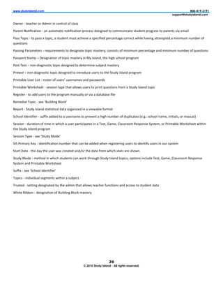 !!!"#$%&'(#)*+&",-.!       !           !       !         !         !         !               !!!!!!!!!!!!!!!!!!!!!!!!!!!!!!   !               !        !!!!!!!!!!/00123415343666666666666666666
6       6        6         6           6       6         6         6         666666666666666666666666            6            666666666666666666#%77-8$9#$%&'(#)*+&",-.6


UH1%(!;!.%"&'%(!3(!?0<71!71!&31.(38!39!&8"**!

6"(%1.!]3.797&".731!;!"1!"/.3<".7&!13.797&".731!=(3&%**!0%*7+1%0!.3!&3<</17&".%!*./0%1.!=(3+(%**!.3!="(%1.*!C7"!%<"78!

6"**!$3=7&!;!.3!="**!"!.3=7&V!"!*./0%1.!</*.!"&'7%C%!"!*=%&797%0!=%(&%1."+%!&3((%&.!H'78%!'"C71+!"..%<=.%0!"!<717</<!1/<,%(!39!
Y/%*.731*!

6"**71+!6"("<%.%(*!;!(%Y/7(%<%1.*!.3!0%*7+1".%!.3=7&!<"*.%(Bd!&31*7*.*!39!<717</<!=%(&%1."+%!"10!<717</<!1/<,%(!39!Y/%*.731*!

6"**=3(.!-."<=! !A%*7+1".731!39!.3=7&!<"*.%(B!71!2B!I*8"10V!.'%!'7+'!*&'338!=(3+("<!!

63*.!$%*.! !131;07"+13*.7&!.3=7&!0%*7+1%0!.3!0%.%(<71%!*/,@%&.!<"*.%(B!

6(%.%*.! !131;07"+13*.7&!.3=7&!0%*7+1%0!.3!71.(30/&%!/*%(*!.3!.'%!-./0B!I*8"10!=(3+("<!

6(71.",8%!)*%(!>7*.!;!                                             !

6(71.",8%![3(F*'%%.!;!*%**731!.B=%!.'".!"883H*!/*%(*!.3!=(71.!Y/%*.731*!9(3<!"!-./0B!I*8"10!.3=7&!

5%+7*.%(!;!.3!"00!/*%(*!.3!.'%!=(3+("<!<"1/"88B!3(!C7"!"!0".","*%!978%!

5%<%07"8!$3=7&!;!                          !

5%=3(.!;!-./0B!I*8"10!*.".7*.7&"8!0"."!3(+"17b%0!71!"!C7%H",8%!93(<".!

-&'338!I0%1.797%(!;!*/997X!"00%0!.3!"!/*%(1"<%!.3!=(%C%1.!"!'7+'!1/<,%(!39!0/=87&".%*!D%#+#^!*&'338!1"<%V!717.7"8*V!3(!<"*&3.G!

-%**731!;!0/(".731!39!.7<%!71!H'7&'!"!/*%(!="(.7&7=".%*!71!"!$%*.V!J"<%V!48"**(33<!5%*=31*%!-B*.%<V!3(!6(71.",8%![3(F*'%%.!H7.'71!
.'%!-./0B!I*8"10!=(3+("<!!

-%**731!$B=%!;!                    !

-I-!6(7<"(B!W%B!;!70%1.797&".731!1/<,%(!.'".!&"1!,%!"00%0!H'%1!(%+7*.%(71+!/*%(*!.3!70%1.79B!/*%(*!71!3/(!*B*.%<!

-."(.!A".%!;!.'%!0"B!.'%!/*%(!H"*!&(%".%0!"10c3(!.'%!0".%!9(3<!H'7&'!*.".*!"(%!*'3H1!

-./0B!230%!;!<%.'30!71!H'7&'!*./0%1.*!&"1!H3(F!.'(3/+'!-./0B!I*8"10!.3=7&*d!3=.731*!71&8/0%!$%*.V!J"<%V!48"**(33<!5%*=31*%!
-B*.%<!"10!6(71.",8%![3(F*'%%.!

-/997X!;!                      !

$3=7&*!;!7107C70/"8!*%+<%1.*!H7.'71!"!*/,@%&.!!

$(/*.%0!;!*%..71+!0%*7+1".%0!,B!.'%!"0<71!.'".!"883H*!.%"&'%(!9/1&.731*!"10!"&&%**!.3!*./0%1.!0"."!

['7.%!57,,31!;!0%*7+1".731!39!E/78071+!E83&F!<"*.%(B!

!

!

!


                                                                        !
                                                                        !

                                                                       #'!
                                                   :6;0306<$%&'6=#)*+&616>))68(?@$#68A#A8BA&"6
!
 