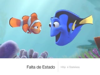 Falta de Estado   Http é Stateless
 