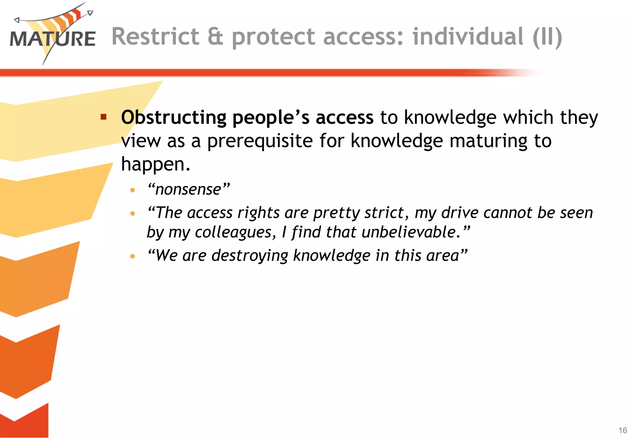 How interviewees assessed KM activities