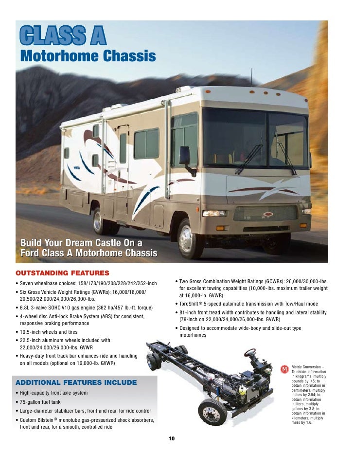 2010 ford commercial truck towing guide capability review class c motorhome towing capacity chart
