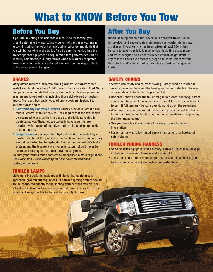 2010 Ford F150 Towing Capacity Chart