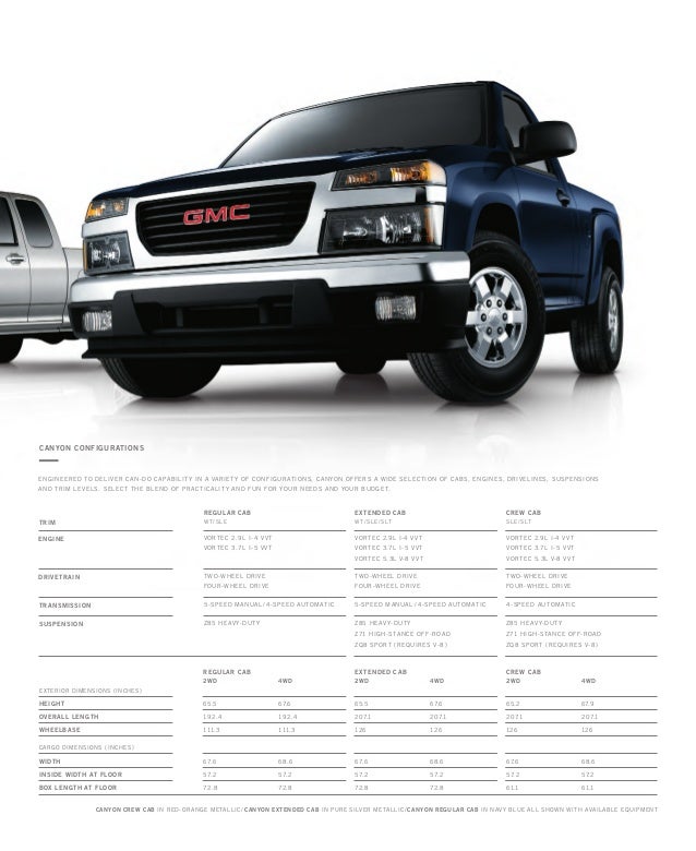 2010 Gmc Canyon Extended Cab Wt 4wd 3 7l 2010 gmc canyon toledo brochure 13 638 - 2010 Gmc Canyon Extended Cab Wt 4wd 3 7l
