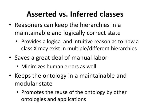 pics Asserting Meaning defined versus asserted classes