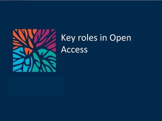 Key roles in Open Access 