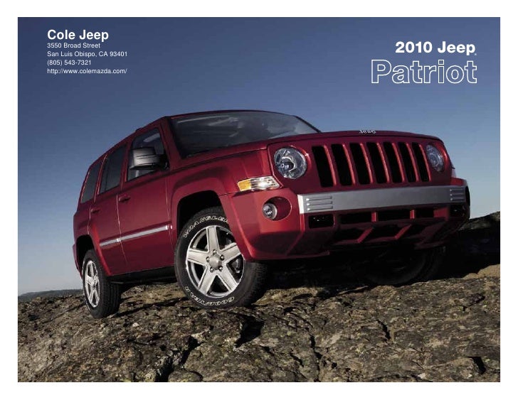 2010 Jeep Patriot Cole Jeep San Luis Obispo Ca