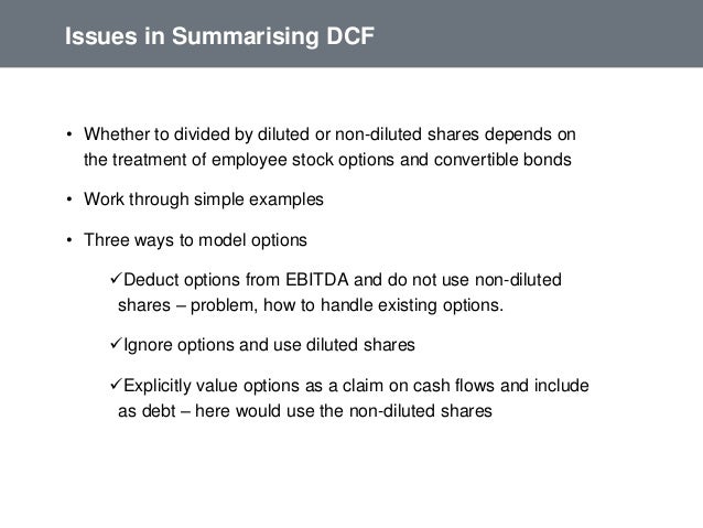 The economic dilution of employee stock options diluted eps for valuation and financial reporting