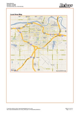 Kansas State Cars
Manhattan, KS 66506
Manhattan, KS 66506
Call Kansas State Cars: (785) 565-5552


 




        Local Area Map




To see this vehicle on http:// www.kansasstatecars.com/, go to             2009-12-13 07:31
http:// www.kansasstatecars.com/ view_vehicle.php? vin=4A3AA46G23E068124     Page 6 of 6
 