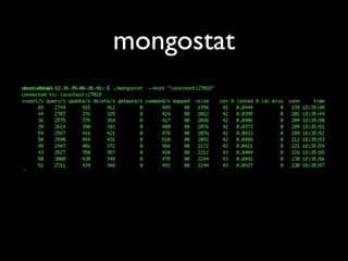 mongostat
 