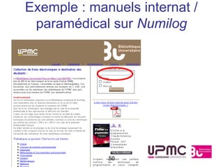 Exemple : manuels internat /
 paramédical sur Numilog




             50
 