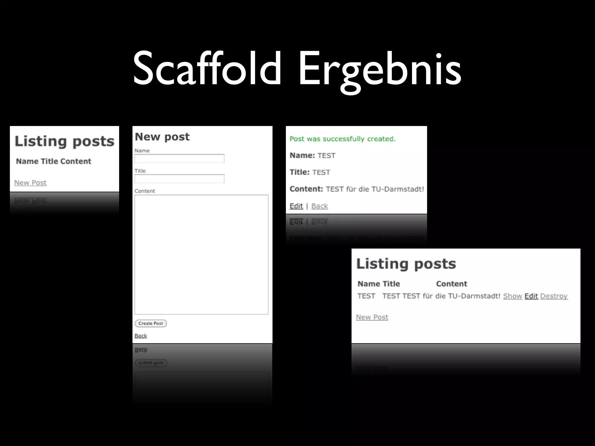 Scaffold Ergebnis
 