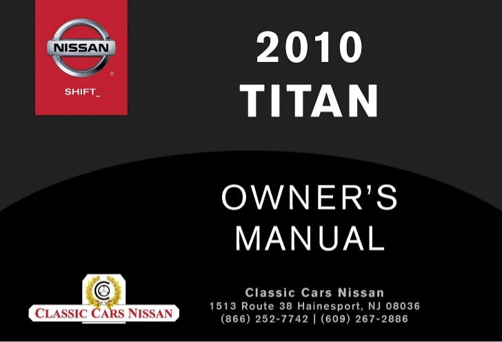 2010 nissan titan owners manual Nissan titan repair manual | ebay.