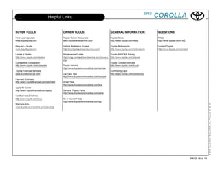 2010 Toyota Corolla Torrance PDF Automotive Industry Industries