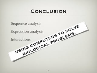 What is Bioinformatics? | KEY
