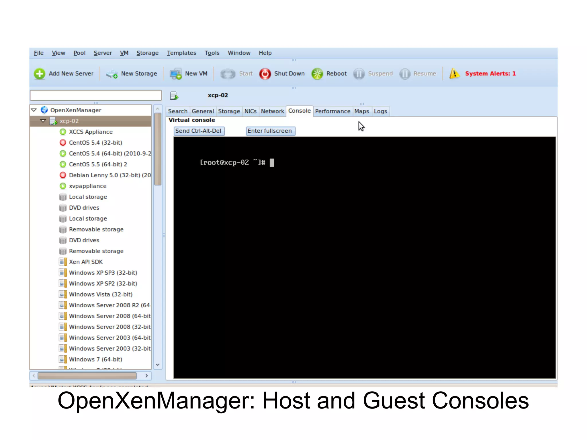 OpenXenManager: Host and Guest Consoles
 