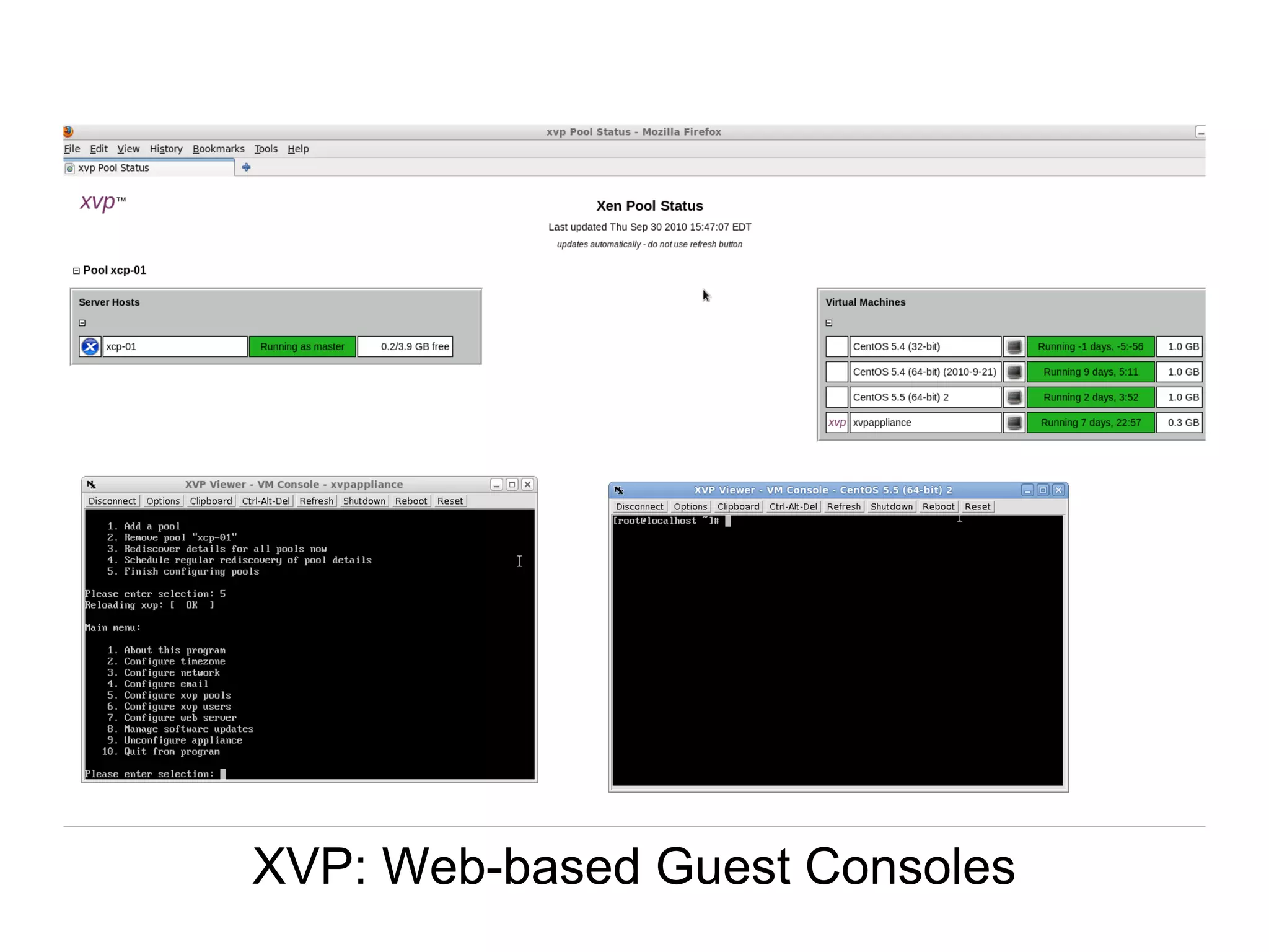 XVP: Web-based Guest Consoles
 