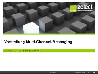 Vorstellung Multi-Channel-Messaging andré hellmann | zelect GmbH | Geschäftsführer 21.01.2010 