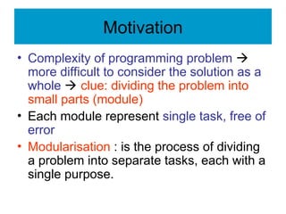 Modular Programming Techniques: Designing Efficient Algorithms with ...