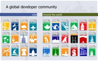 A global developer community
              USA   Around the world
 
