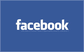 (c) 2007 Facebook, Inc. or its licensors. "Facebook" is a registered trademark of Facebook, Inc.. All rights reserved. 1.0
 