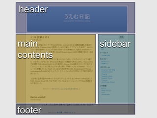 headermaincontentssidebarfooter