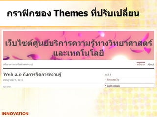 กราฟิกของ Themes ที่ปรับเปลี่ยน
 