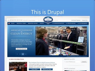 This is Drupal
 