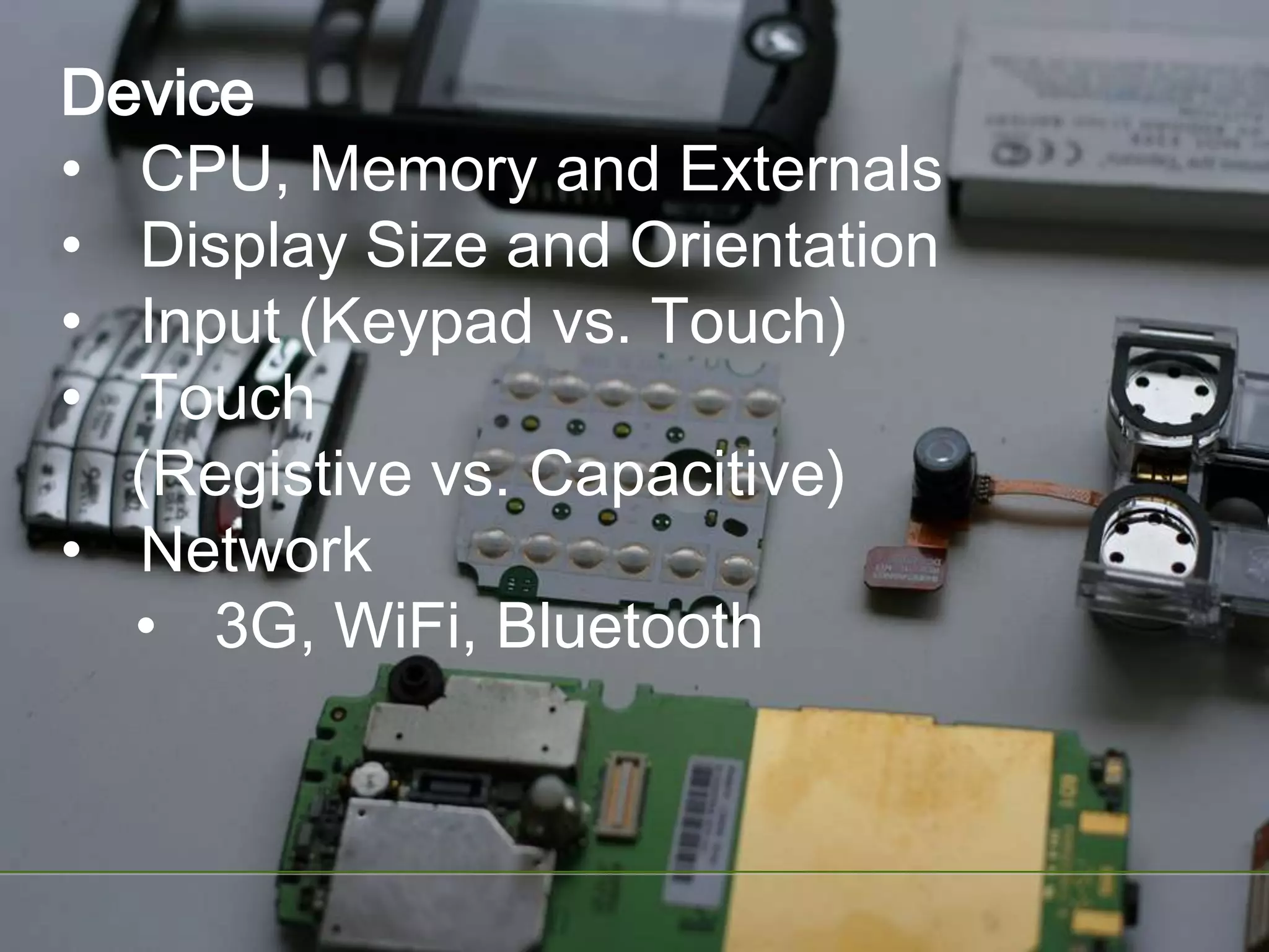 DeviceCPU, Memory and Externals 