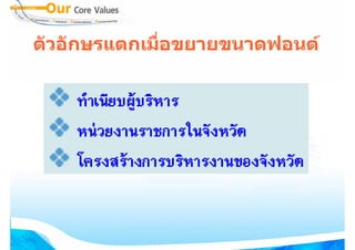 ตัวอักษรแตกเมื่อขยายขนาดฟอนต
 