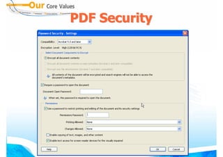 PDF Security
 