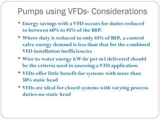 Evaluating the True Value of Variable Frequency Drives (VFDs) in Pump ...