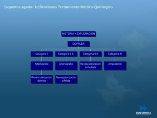 Isquemia aguda: Indicaciones Tratamiento M édico-Quirúrgico 