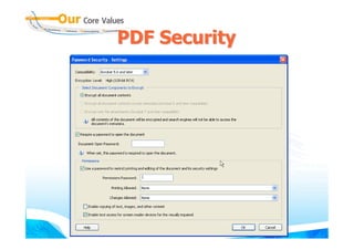 PDF Security
 
