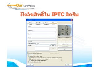 ฝงลิขสิทธิ์ใน IPTC สิครับ
 