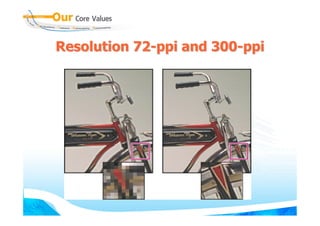 Resolution 72-ppi and 300-ppi
 
