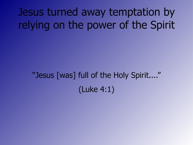 Turn Away Temptation | PPT