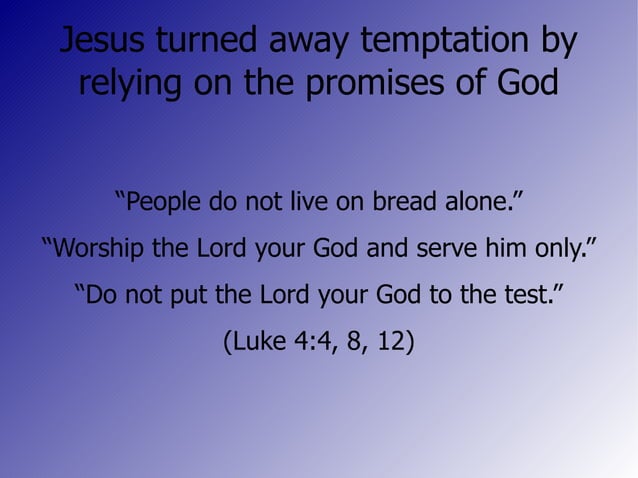 Turn Away Temptation | ODP | Christianity | Religion & Spirituality