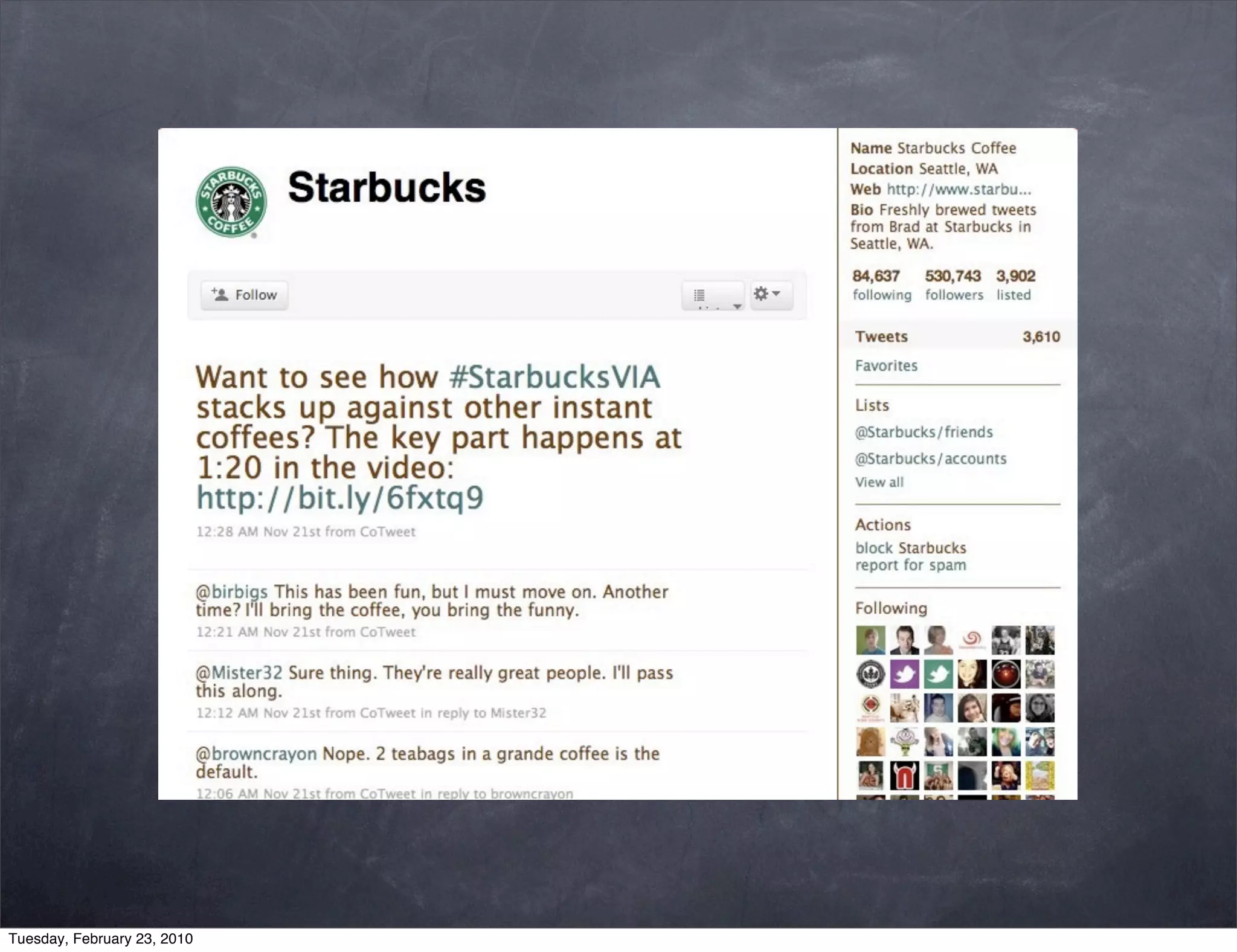 Tuesday, February 23, 2010
 