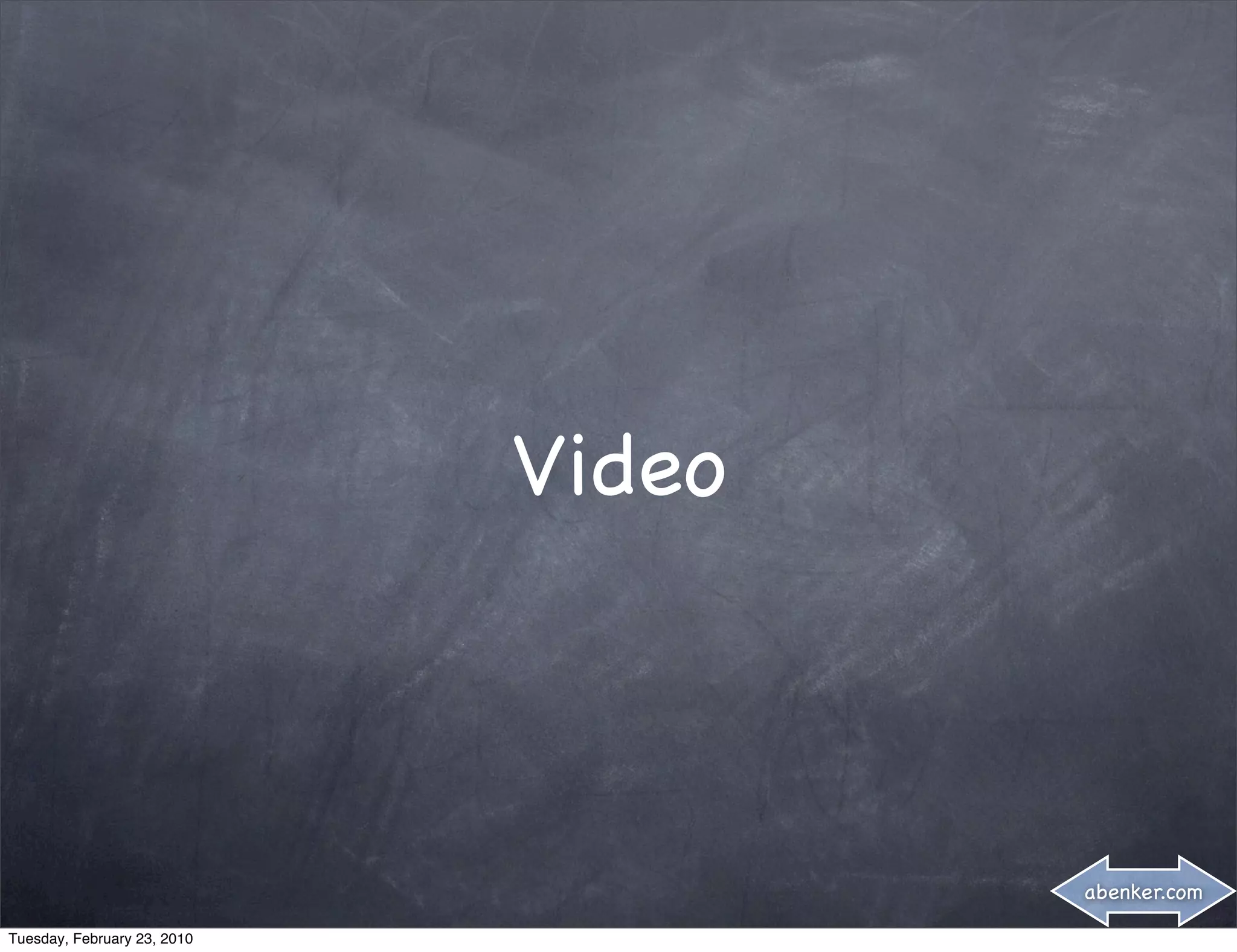 Video



                                     abenker.com

Tuesday, February 23, 2010
 