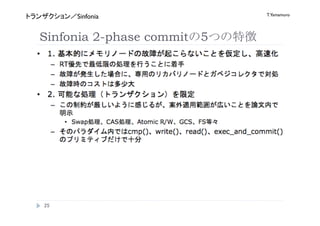 T.Yamamuro
     Sinfonia


Sinfonia 2-phase commit 5




 
 