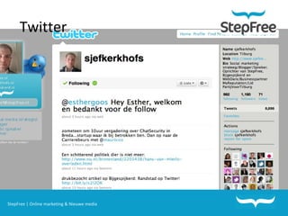 StepFree | Online marketing & Nieuwe media Twitter 