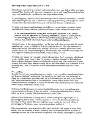 Prevailing Party Contract Clauses | PDF