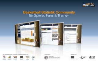 Basketball Statistik Community
                                                    für Spieler, Fans & Trainer




Die Basketball Statistik Community für Trainer, Spieler & Fans   Entwickelt an:   Gefördert von:
 