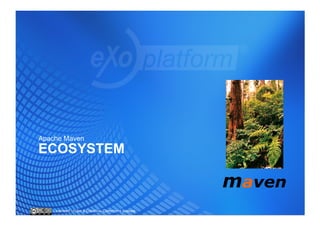 Apache Maven
ECOSYSTEM



   Licensed under a Creative Commons license
 